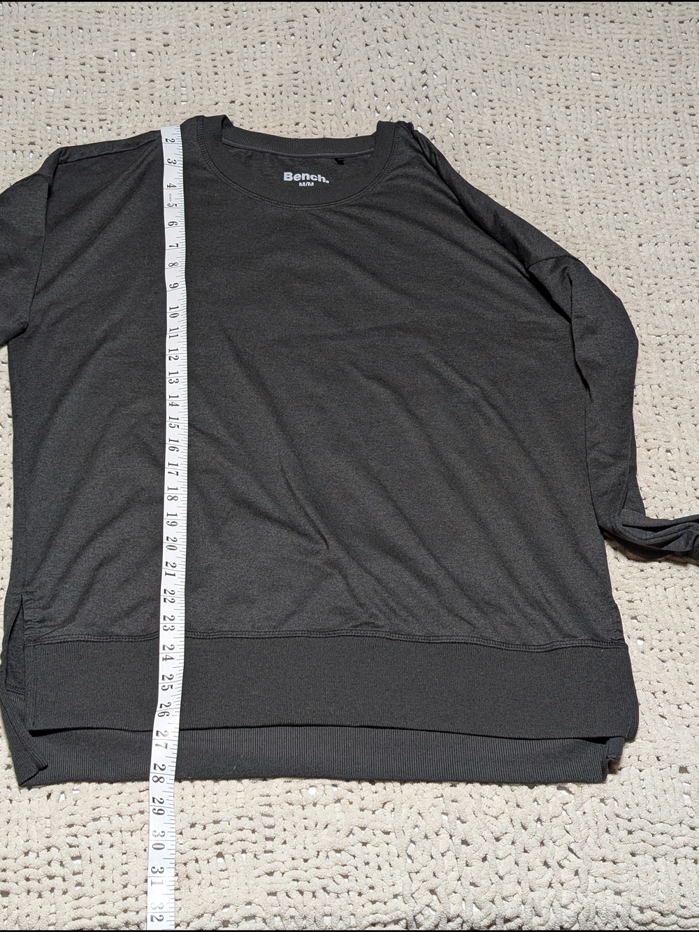 358 - Bench Charcoal Grey Oversized Crewneck Sweatshirt - Picture 7 of 7